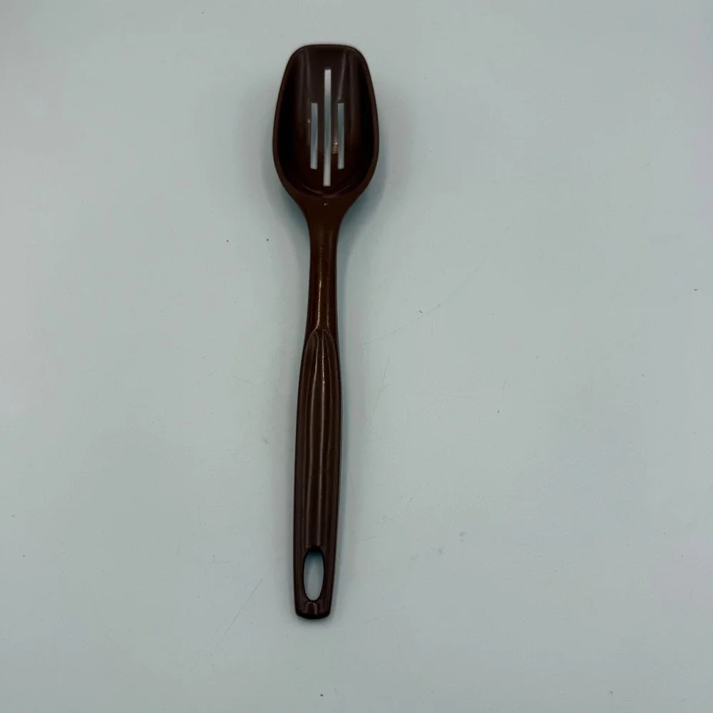 Vintage Foley Brown Nylon Slotted Spoon Kitchen Utensil 11.5 Inch